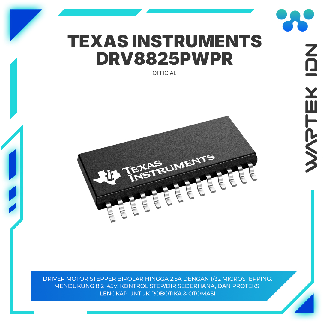 DRV8825PWPR - 45-V, 2.5-A bipolar stepper motor driver with current regulation and 1/32 microstepping